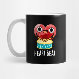 Heart Beat Cute Heart Drummer Pun Mug